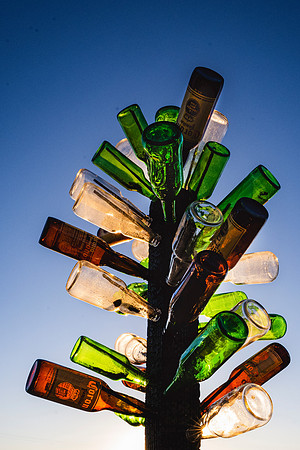 Bottle rack Joshua Tree California