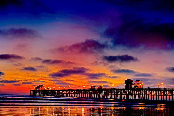 Pier sunset -002