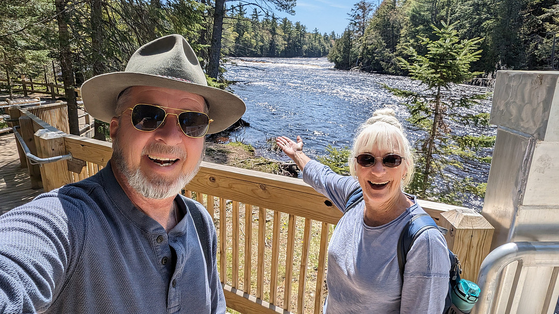 Us with lower falls river